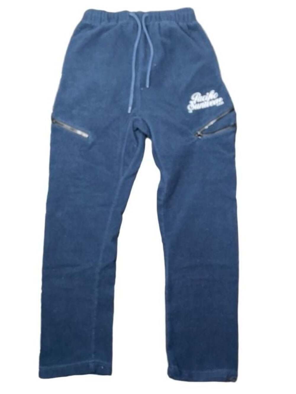Pacific Sunwear Blue Fleece Sweatpants with Zipper Pockets